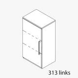 Techno by rb | Aktenschrank Typ 312r / 313l - Anbauteil 3 Ordnerhöhen - 1 Tür