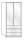 Wiemann LOFT | Gleitt&uuml;ren-Panorama-Funktionsschrank mit 3 Ausz&uuml;gen, 1 Faltt&uuml;r, T&uuml;ranschlag rechts - H&ouml;he 216 cm