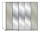 Wiemann LOFT | Gleitt&uuml;ren-Panoramaschrank mit 2 Faltt&uuml;ren, 3 Spiegel in Parsol-Bronze-Glas, 1 Dreht&uuml;r - H&ouml;he 216 cm