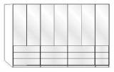 Wiemann LOFT | Gleitt&uuml;ren-Panorama-Funktionsschrank mit 12 Ausz&uuml;gen, 3 Faltt&uuml;ren, 1 Dreht&uuml;r - H&ouml;he 216 cm