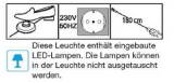 Wiemann LOFT | Passepartout-Rahmen in verschiedenen Breiten, mit Power-LED-Beleuchtung - Stollenbreite 6,5 cm H&ouml;he 220 cm