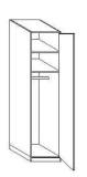 Wiemann LOFT | Gleitt&uuml;ren-Panoramaschrank mit 1 T&uuml;r, T&uuml;ranschlag rechts - H&ouml;he 236 cm