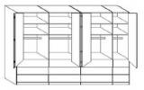 Wiemann LOFT | Gleitt&uuml;ren-Panorama-Funktionsschrank mit 16 Ausz&uuml;gen, 7 T&uuml;ren - H&ouml;he 236 cm