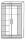 Cadre by rb | Kleiderschrank 2-t&uuml;rig, 7 B&ouml;den, 1 Kleiderstange