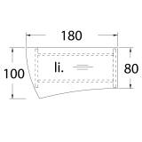 Röhr Objekt.Plus | Schreibtisch mit Freiformplatte links 180cm Type K21/-G21