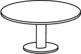 Objekt.Plus by rb | Konferenztisch mit Rundplatte Durchmesser 90cm Type 650