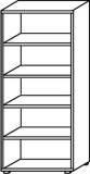 Aktenregal 5OH  80cm Type A62