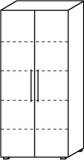 Aktenschrank 5OH mt 2 Türen 80cm Type A63