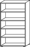 Aktenregal 5OH  100cm Type A65