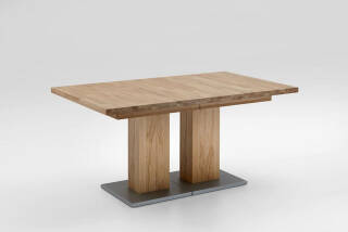 Niehoff Sitzmöbel | MODEA Kulissentisch 160 (280) x 95 cm - Oberteil Wildeiche massiv 3073-47-055