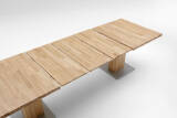 Niehoff Sitzmöbel | MODEA Kulissentisch 160 (280) x 95 cm - Oberteil Wildeiche massiv 3073-47-055