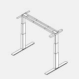 Röhr-System Standup Tischgestell elektrisch höhenverstellbar – 64–128 cm, TÜV/GS
