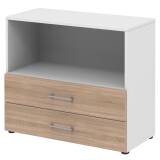 Carry.Office by rb | Aktenregal / TV-Element mit 2 Schubkästen 80,0 cm breit - 2 OH