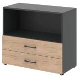 Carry.Office by rb | Aktenregal / TV-Element mit 2 Schubkästen 80,0 cm breit - 2 OH