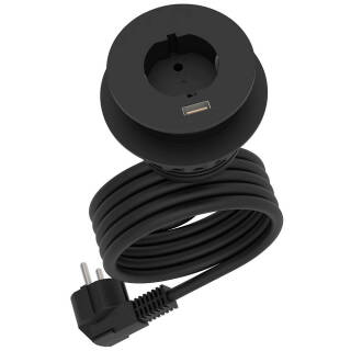 Carry.Office by rb | Steckdoseneinsatz, 1 x Schuko, 1 x USB 2.0