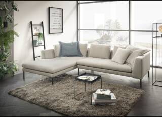 Candy Ecksofa Camp – Ausstellungsstück, 301 × 201 cm, Florida light Grey