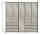 Wiemann LOFT | Gleitt&uuml;ren-Panorama-Funktionsschrank mit 6 Ausz&uuml;gen, 2 Faltt&uuml;ren, 1 Spiegel mittig, 1 Dreht&uuml;r - H&ouml;he 216 cm