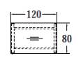 Objekt.Plus by rb | Schreibtisch mit Rechteckplatte und 4-Fuß - 120 cm - Type V11/E11