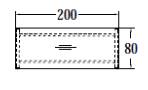 Objekt.Plus by rb | Schreibtisch mit Rechteckplatte und 4-Fuß - 200 cm - Typ V14/E14