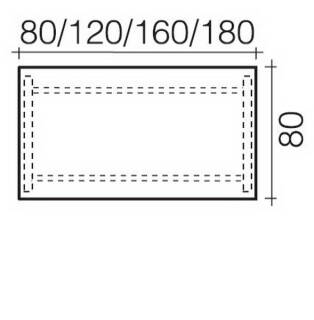 Objekt.Plus by rb | Schreibtisch mit Rechteckplatte und C-Fuß - 80 cm - Typ B10/-R10