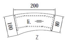 Objekt.Plus by rb | Schreibtisch mit Freiformplatte und 4-Fuß - 200 cm - Typ V24r/E25l