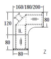 Objekt.Plus by rb | Winkelschreibtisch 90 Grad mit 4-Fuß - 160x200 cm - Typ V36r/-E37l