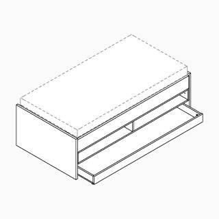 Röhr-Bush Clip Kojenbett mit Gästebett – 107 × 62,5 × 205,6 cm