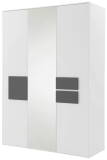 Röhr Clip Kleiderschrank 3-türig mit Spiegel – 151 × 215 × 62 cm
