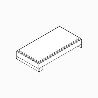 Clip by rb | Liegenbett in 47,7 cm Höhe - 4 verschiedene Breiten