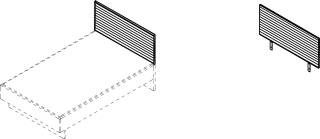 Cocoon by rb | Bettkopfteil mit Cordpolster und 0 Grad Halterung