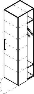 Cocoon by rb | Kleiderschrank mit Tür oder Spiegeltür