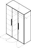 Cocoon by rb | Kleiderschrank 3-türig