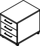 Cocoon by rb | Rollcontainer mit 3 Schubkästen und...