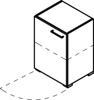 Cocoon by rb | Stauraumtype mit 1 Tür und 1 Boden