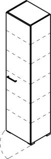 Cocoon by rb | Stauraumtype mit 1 Tür, 4 E-Böden und 1 Boden feste