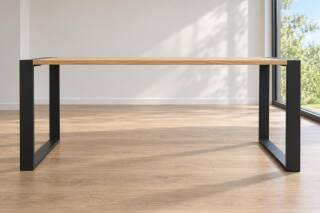 Röhr Schreibtisch Eiche Hickory Kufengesetll