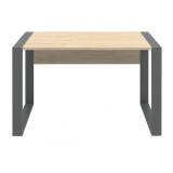 Röhr Schreibtisch Eiche Hickory Kufengesetll