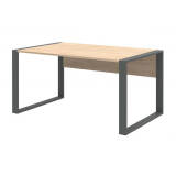 Röhr Schreibtisch Eiche Hickory Kufengesetll