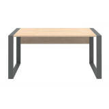 Röhr Schreibtisch Eiche Hickory Kufengesetll
