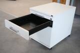 Röhr Techno Schreibtisch/Rollcontainer Weiß Ausstellungsstück