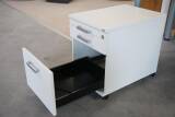 Röhr Techno Schreibtisch/Rollcontainer Weiß Ausstellungsstück