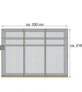 Wiemann Kleiderschrank 6-trg.  Ausstellungsstück