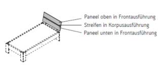 Qunit by rb | Bettkopfteil für Liegenbetten mit 12 Grad Halterung