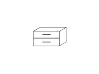 Qunit by rb | Einbau-Schubkasten für Eckkleiderschrank K15 und K16 - weiß