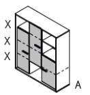 Qunit by rb | Effekttype, Regal mit 3 Türen und 9...