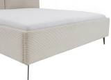 Meise Polsterbett Lando – 180×200 cm, Cord-Poso beige, Sonderposten