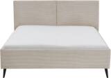Meise Polsterbett Lando – 180×200 cm, Cord-Poso beige, Sonderposten