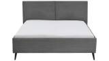 Meise Polsterbett Lando – Cord-Poso grau, 180 × 200 cm, Sonderposten