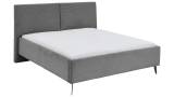 Meise Polsterbett Lando – Cord-Poso grau, 180 × 200 cm, Sonderposten
