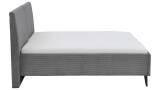 Meise Polsterbett Lando – Cord-Poso grau, 180 × 200 cm, Sonderposten
